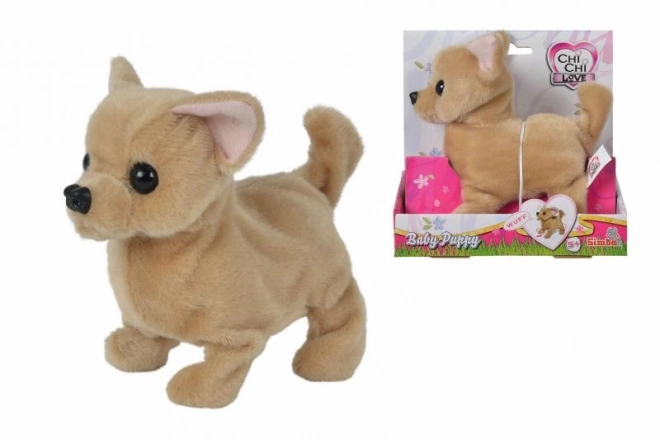 Plyšové štěňátko čivava se zvukem a chůzí 15 cm