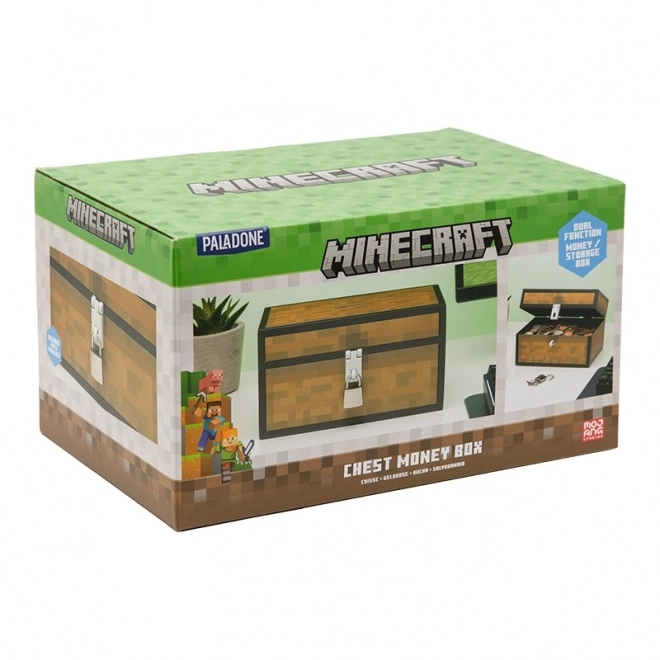 Pokladnička ve stylu truhly Minecraft