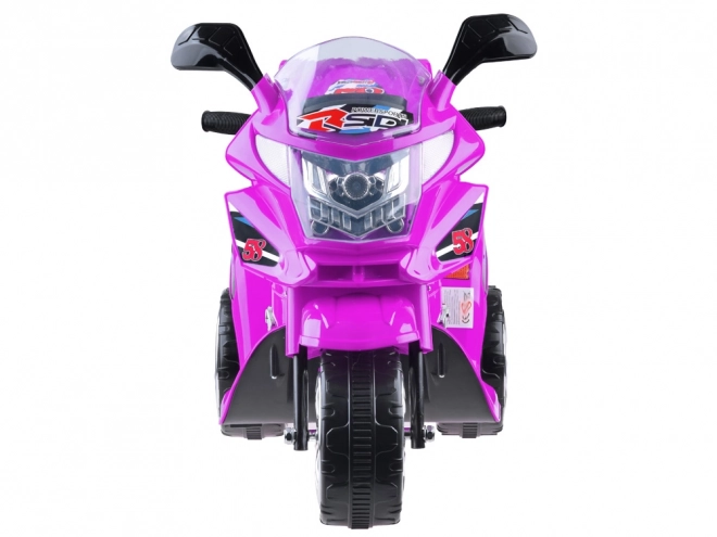 Dětský sportovní motocykl s barevným LED osvětlením – Růžová