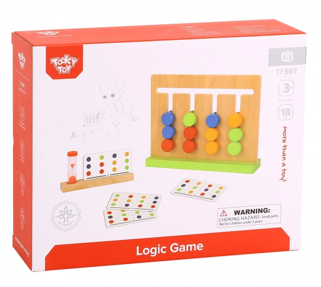 Logická hra barevné skládání TOOKY TOY
