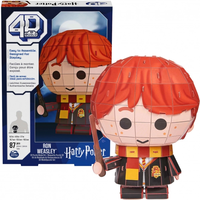 4D BUILD 3D Puzzle Harry Potter: Ron 87 dílků