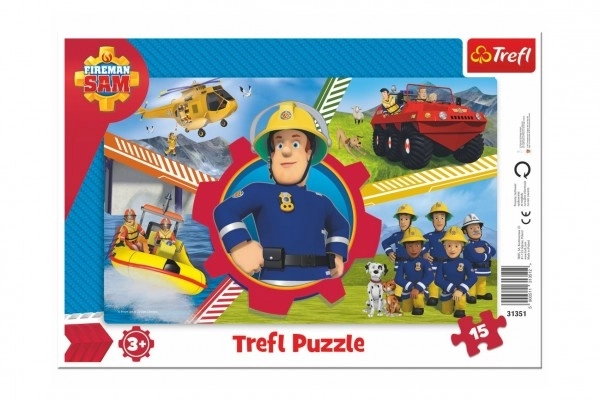 Puzzle Požárník SAM 15 dílků