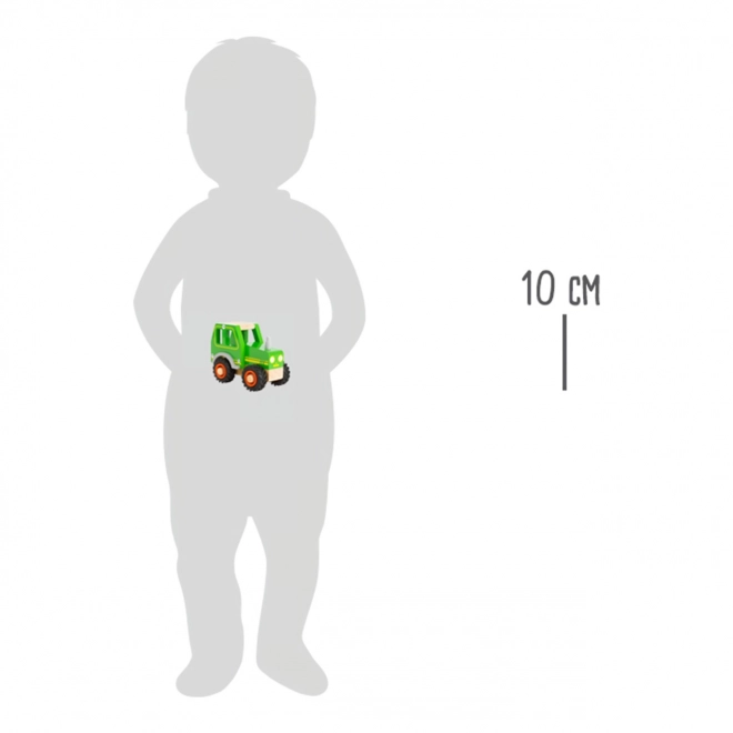 Dřevěný traktor Small Foot zelený