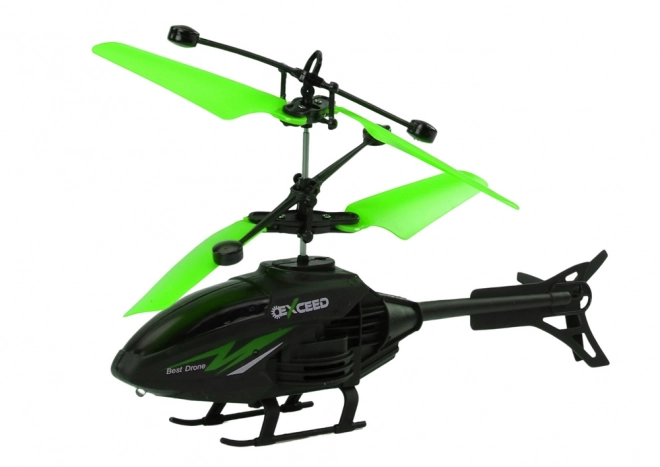 Dálkově ovládaná helikoptéra RC Gyroskop – zelená
