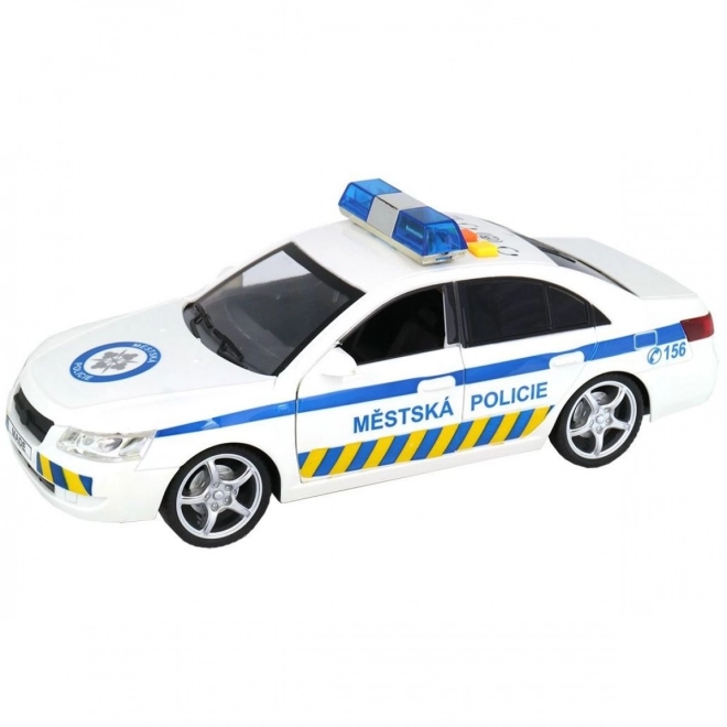 Auto městské policie s hlasem