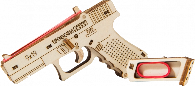 WOODEN CITY 3D puzzle Pistole Guardian GLK-19, 30 dílů