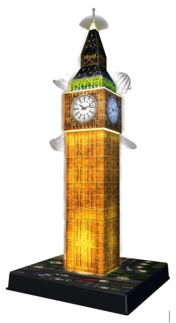 Puzzle 216 dílků 3D Big Ben Nocí
