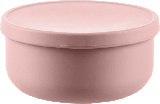 Silikonová miska s víčkem Old Pink ZOPA