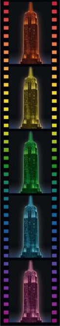RAVENSBURGER Svítící 3D puzzle Noční edice Empire State Building 216 dílků
