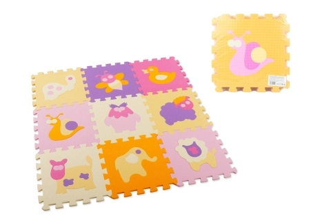 Pěnové puzzle 9 ks zvířátka