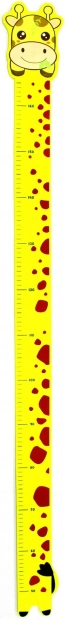 Metr na zeď s motivem Žirafa 165 cm