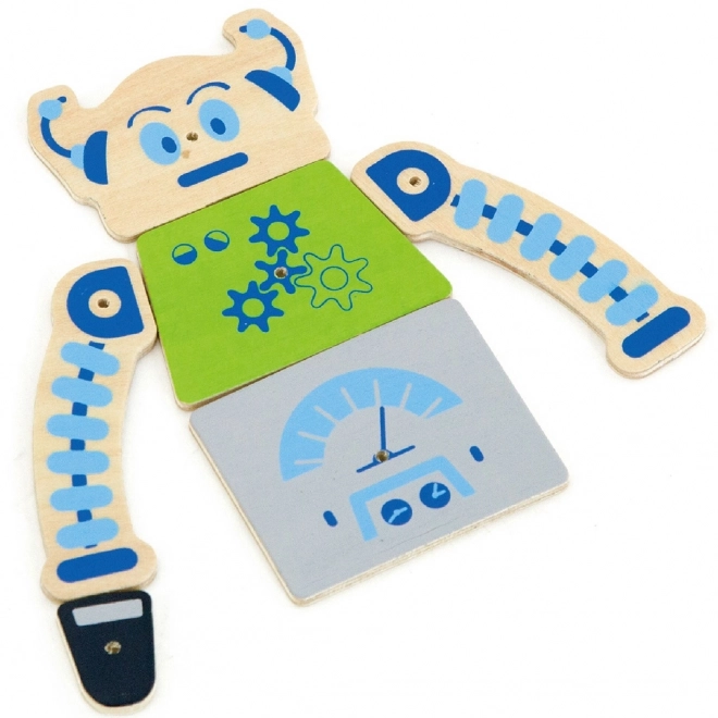Dřevěná zatloukačka robot