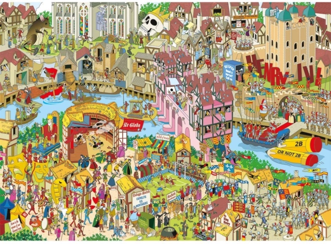 Gibsons Jokesaws Puzzle: Shakespeare Shuffle 1000 dílků