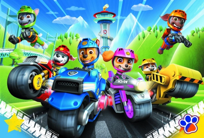 Puzzle 100 dílků Tlapková patrola na motocyklech