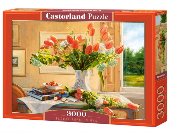 Puzzle 3000 dílků Květinové impresionice