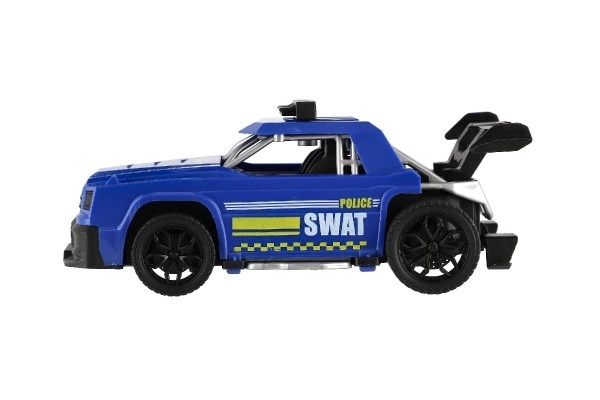 Plastové závodní auto na setrvačník - 16 cm