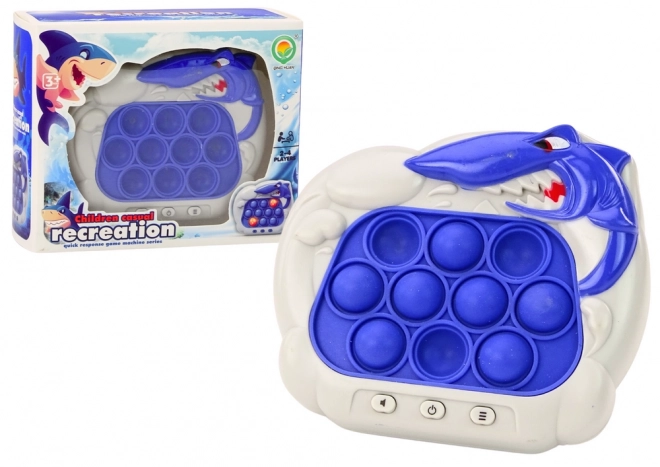 Smyslová hra Pop-It Shark console Lights Sounds Blue