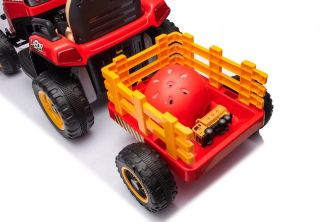 Bateriový traktor BBH-030 červený