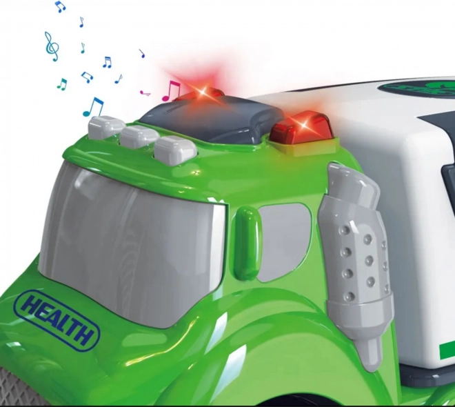 Woopie Popelářský Vůz City Truck Zvukové a Světelné Efekty