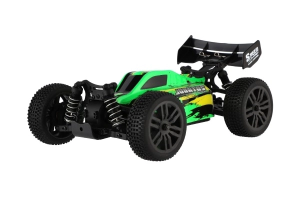 Avtomobil RC Buggy Bonzai Jubatus terensko 30cm plast 2,4GHz na baterije + 2x dodatni paket v škatli 40x14x21 – Zelené