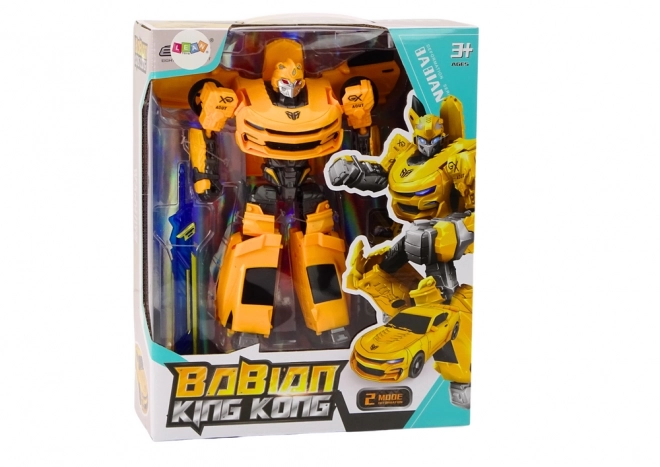 Auto-Robot 2v1 Transformace Sportovní žlutá