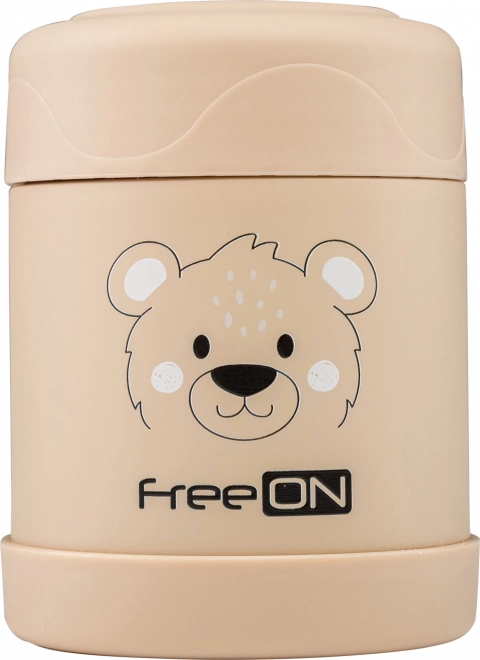 FreeON Termoska na jídlo nerezová 350 ml - béžová