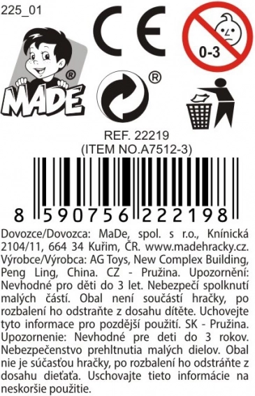 Barevné Pružiny Safari 12 ks