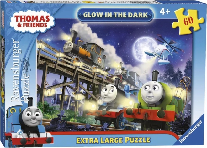 Svítící puzzle MAŠINKA TOMÁŠ XL 60 dílků