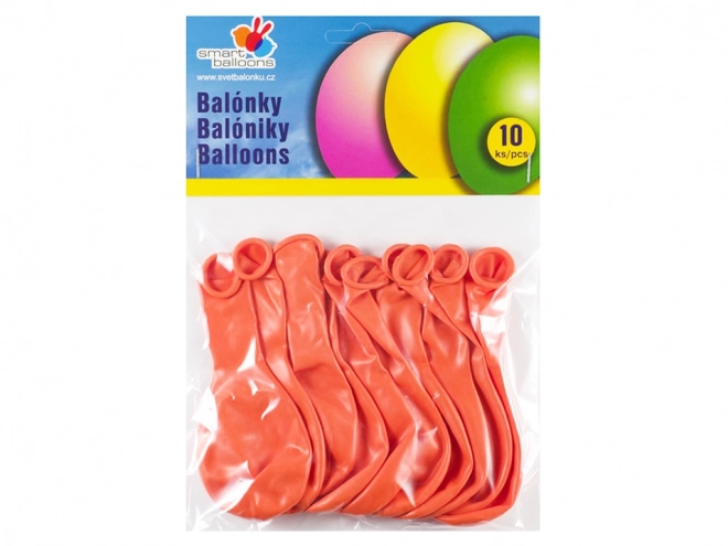 Oranžové nafukovací balónky
