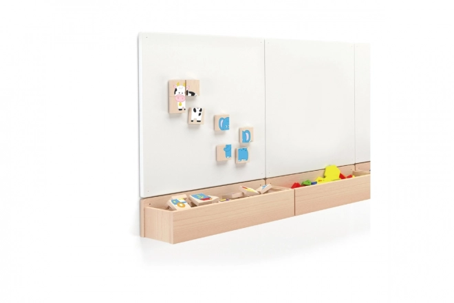 Dřevěné magnetické puzzle - zvířátka