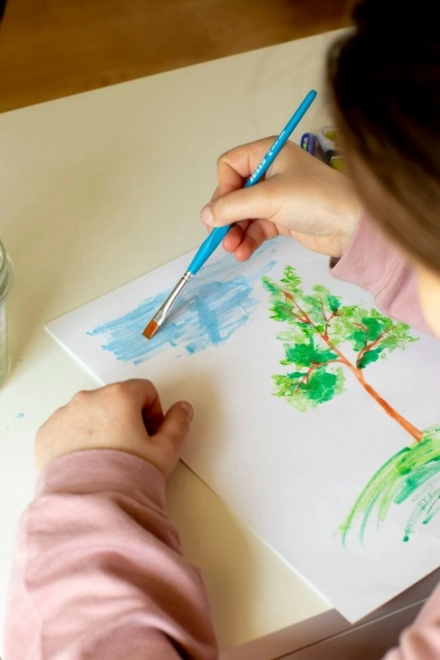 Nezlomné voskové pastelky AQUA v kovové krabičce