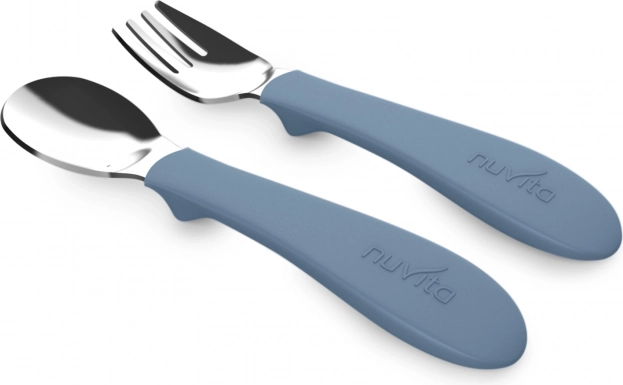 Dětská lžička a vidlička Powder Blue
