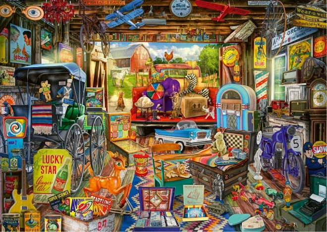 Puzzle Bleší trh v garáži 500 dílků