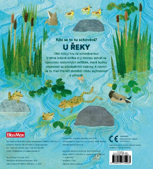 Kdo se to tu schovává? U řeky – knížka s odklápěcími okénky