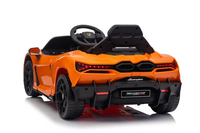 Dětské elektrické auto Lamborghini Revuelto oranžové