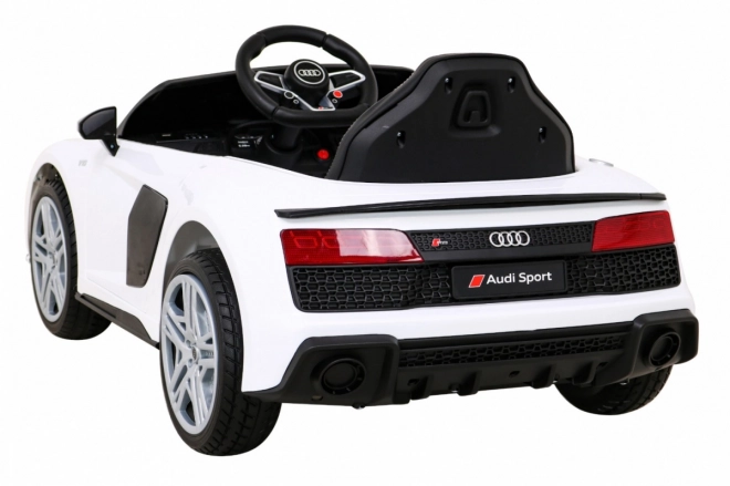 Audi R8 LIFT Bateriové auto + dálkové ovládání + EVA kola + MP3 + LED – Bílé