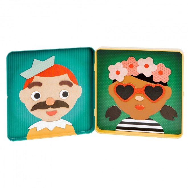 Magnetické puzzle veselé tváře