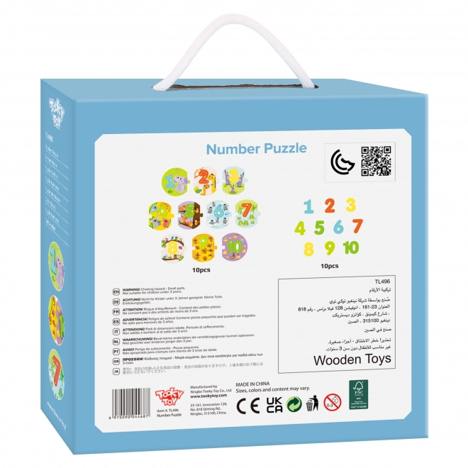 Edukativní puzzle Montessori Tooky Toy