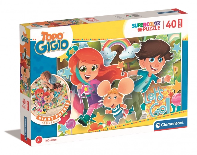 Clementoni obří podlahové puzzle Myšák Gigio 40 dílků