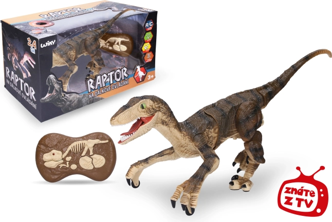 Raptor na dálkové ovládání hnědý 45 cm