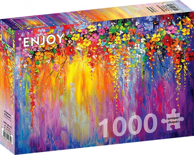 Užijte si puzzle symfonii květin 1000 dílků
