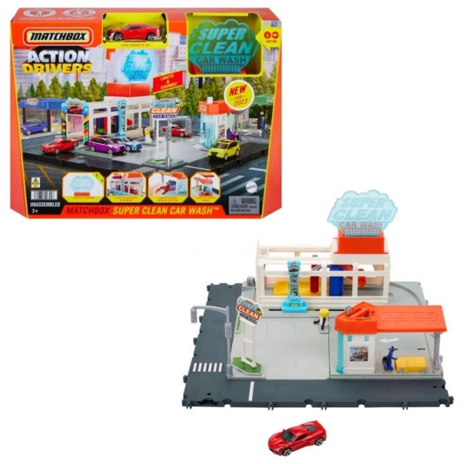Sada Matchbox Real Adventures Myčka aut