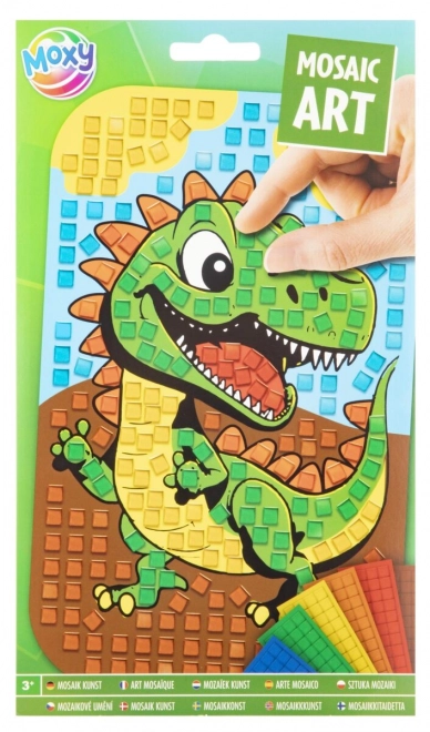 Metalická mozaiková sada Dinosaurus
