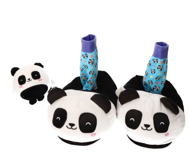 Plyšové pantofle Pandastic