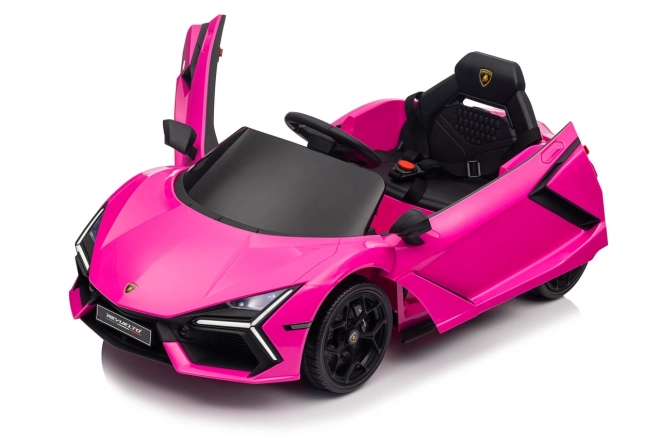 Růžový Lamborghini Revuelto pro děti