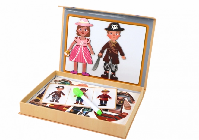Magnetické puzzle s motivy kreslených postav