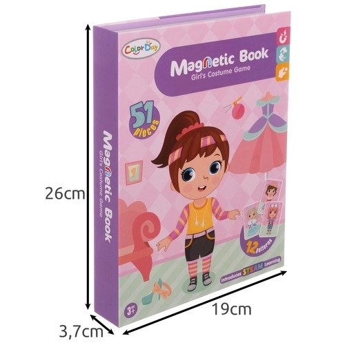 Magnetické puzzle móda pro děti