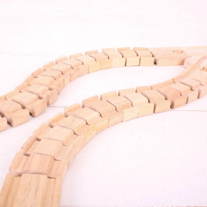 Bigjigs Rail Ohebná kolej - 2 kusy