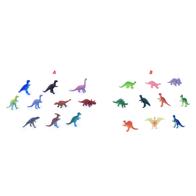 Sada 10 barevných dinosauřích figurek pro děti