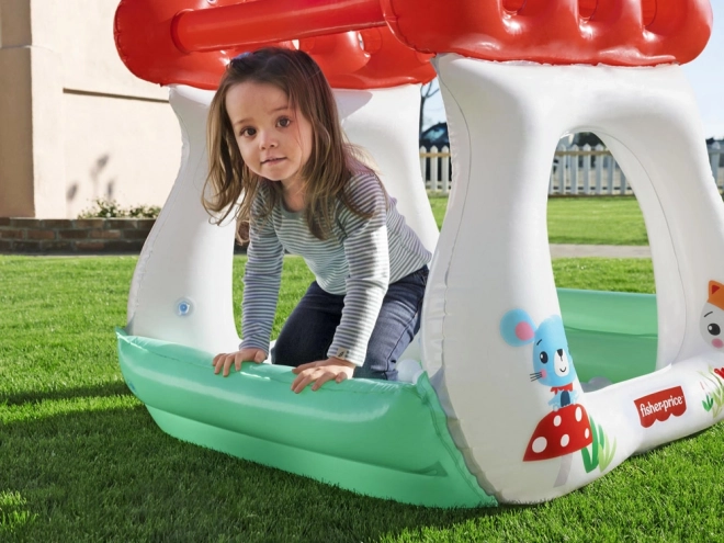 Bestway dětský nafukovací bazének s míčky hříbek MUCHOMŮRKA Fisher Price
